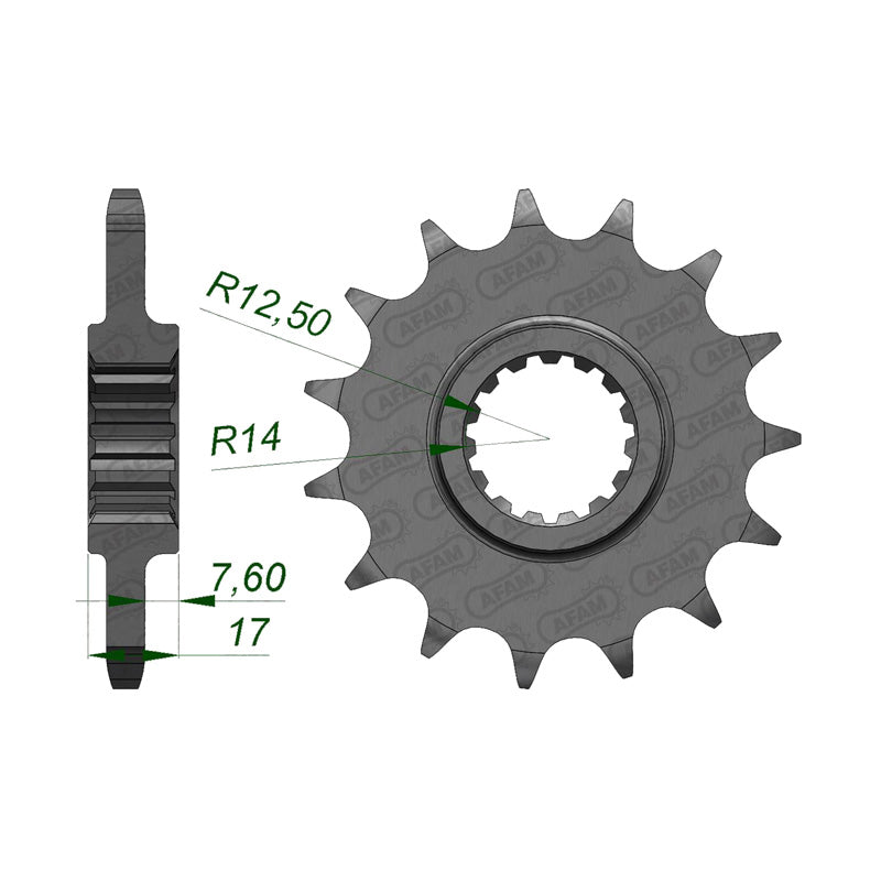 AFAM FRT. SPROCKET 14T DUCATI PANIGALE 1199 (12-13) 52901-14