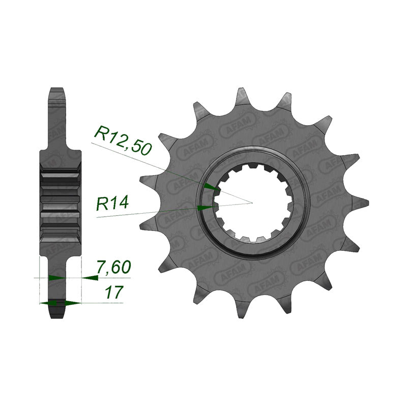 AFAM FRT. SPROCKET 16T DUCATI PANIGALE 1199 (12-13) 52901-16