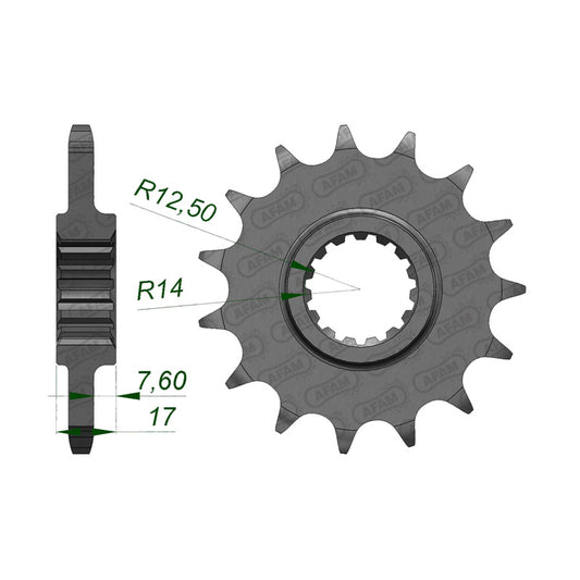 AFAM FRT. SPROCKET 16T DUCATI PANIGALE 1199 (12-13) 52901-16