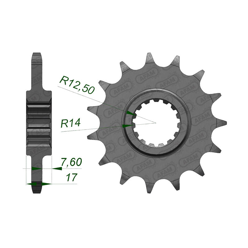 AFAM FRT. SPROCKET 15T DUCATI PANIGALE 1199 (12-13) 52901-15