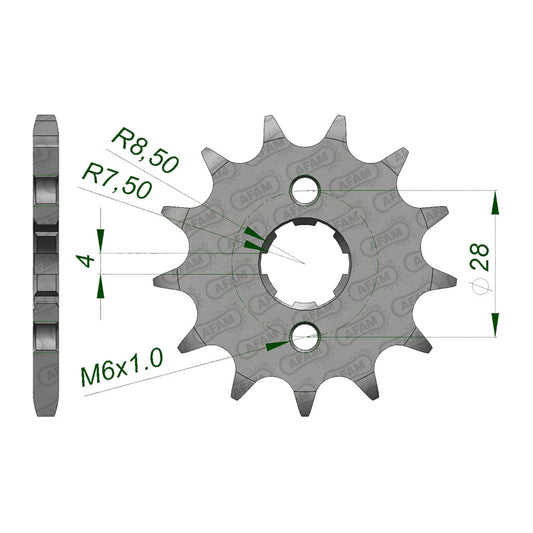 AFAM FRONT SPROCKET 13T HON CRF125F (14-15)  (JTF-277) 20112-13