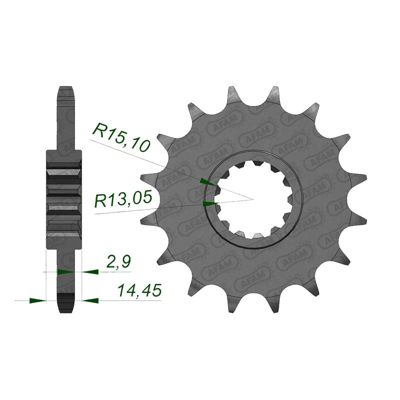 AFAM FRONT SPROCKET HON VFR800 (14-15) 20618-16 20618-16