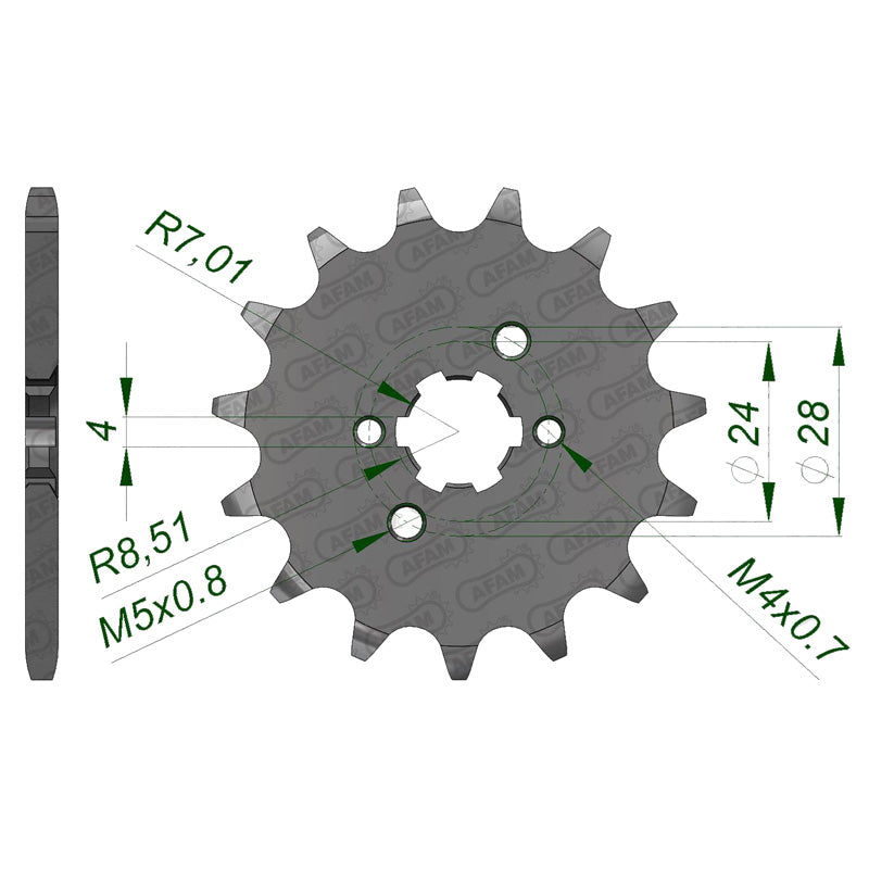 AFAM AFAM 12T DERBI GPR 420 (49102). 49102-12