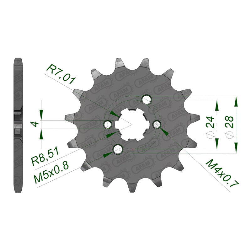AFAM AFAM 14T DERBI GPR 420 (49102). 49102-14