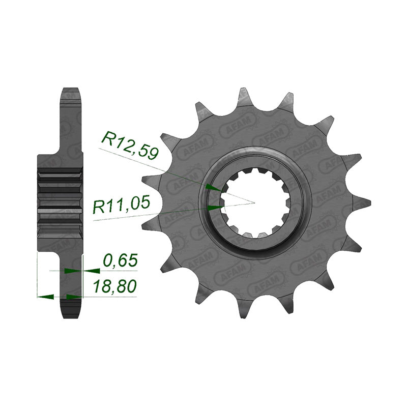 AFAM FRONT SPROCKET MULTISTRADA 1200 530-14 (52900-14) 52900-14