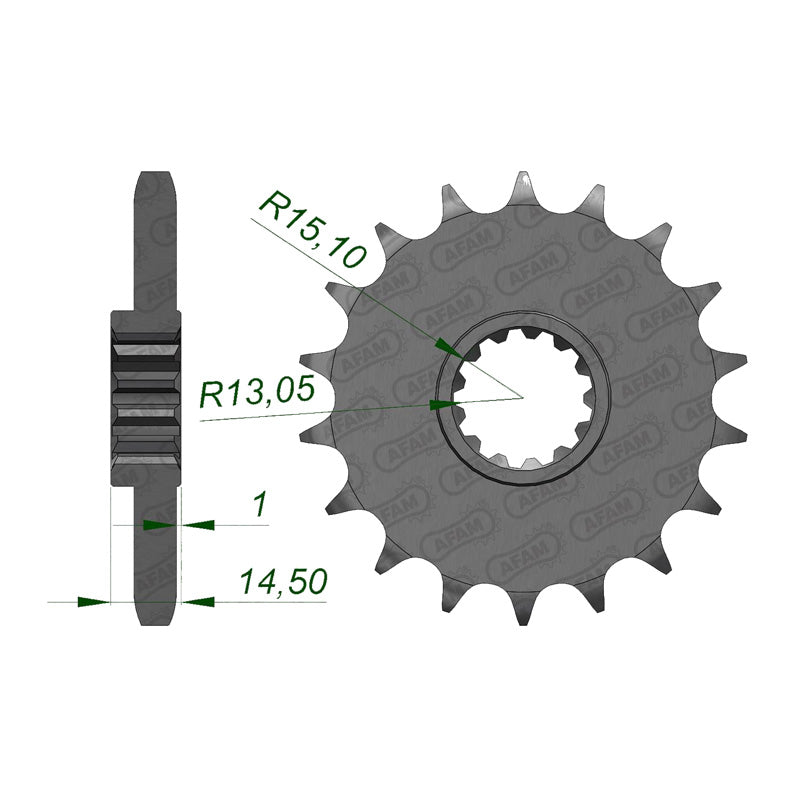 AFAM FRONT SPROCKET HON CB1100A (14-15) 20802-18 20802-18