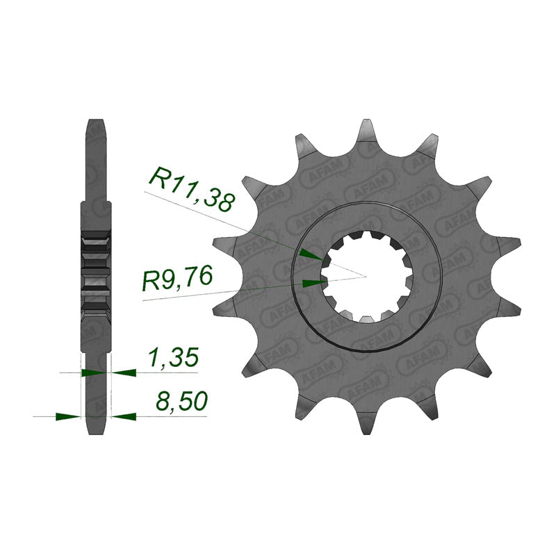 AFAM FRONT SPROCKET SUZ GW250 (14-15) 22310-14 22310-14