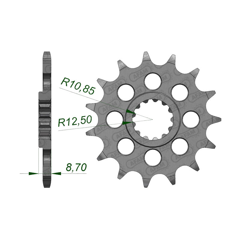 AFAM SPR 17T 520P GSXR600/75 ZZR750/900 ZXR/600 FZR-YZF 28402-17