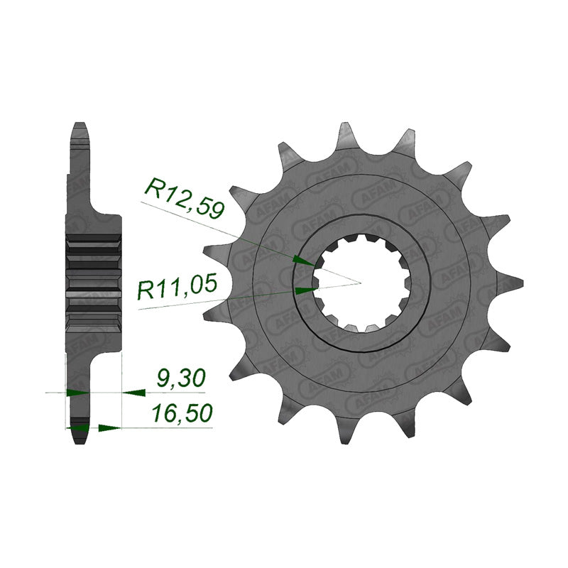 AFAM FRONT SPROCKET DUC MONSTER 821 (14-15) 52619-15 52619-15