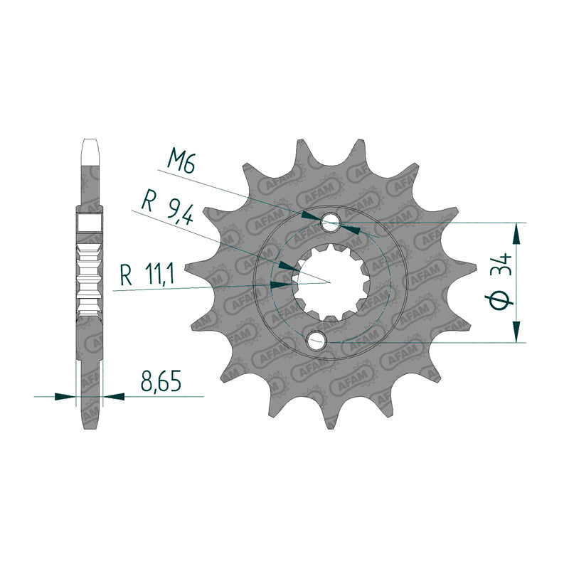 AFAM FRONT SPROCKET KTM 390 DUKE (2015) 73305-14 73305-14
