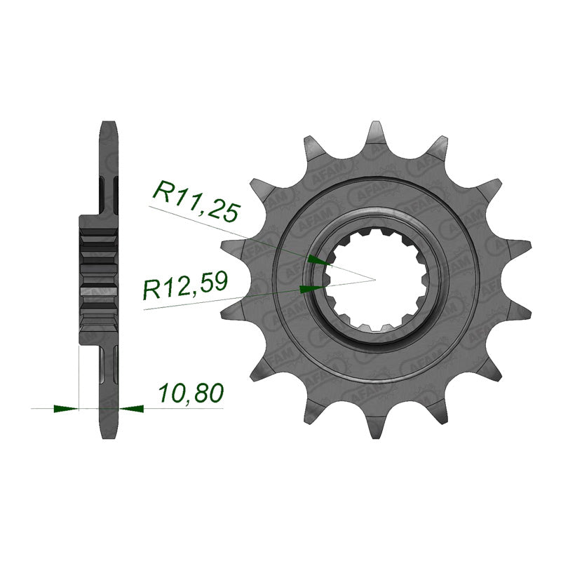 AFAM FR. SPROCKET APRILIA RXV/SXV 13T (37400-13). 37400-13