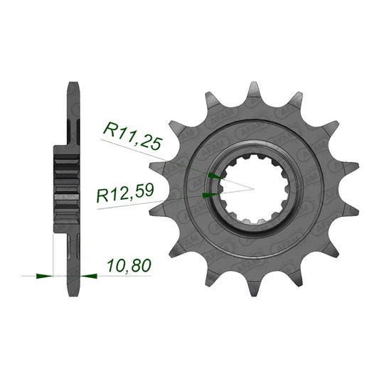 AFAM FR. SPROCKET APRILIA RXV/SXV 13T (37400-13). 37400-13