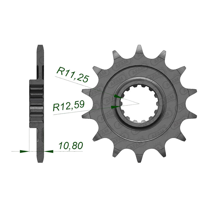 AFAM FR. SPROCKET APRILIA RXV/SXV 14T (37400-14). 37400-14