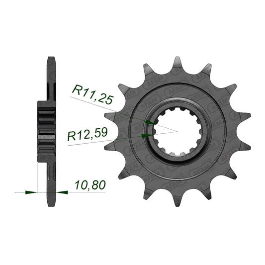 AFAM FR. SPROCKET APRILIA RXV/SXV 16T (37400-16). 37400-16
