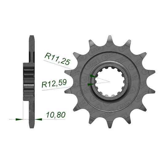 AFAM FR. SPROCKET APRILIA RXV/SXV 15T (37400-15). 37400-15