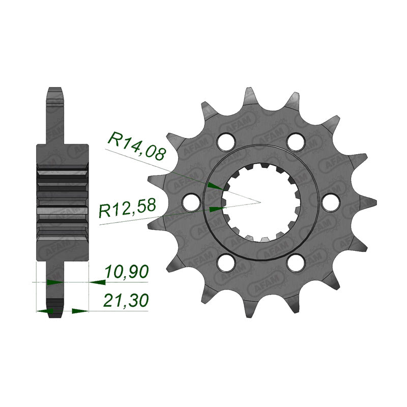 AFAM FR. SPROCKET APRILIA 750 SHIVER 17T (37600-17). 37600-17