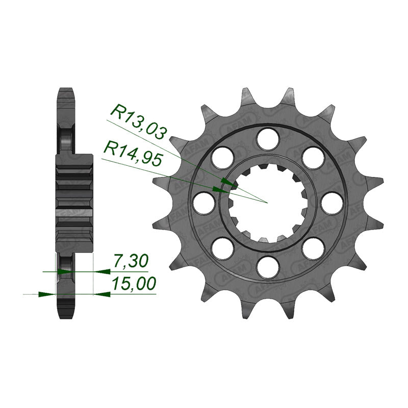 AFAM FR.SPR.BMW S1000RR 09-10 525-15 166800-15