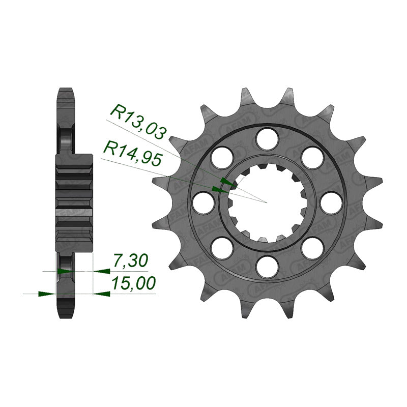 AFAM FR.SPR.BMW S1000RR 09-10 525-16 166800-16