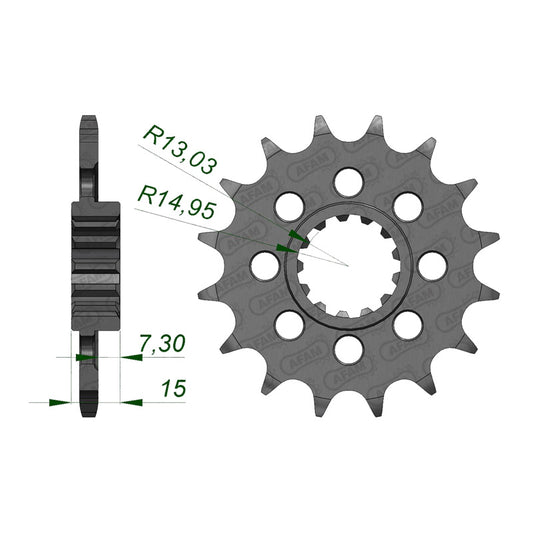 AFAM FR.SPR.BMW S1000RR 09-10 520-17 166801-17