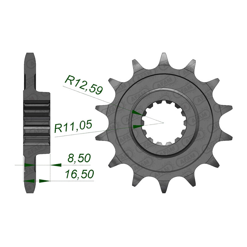 AFAM SPR.FR.DUCATI 996R/998R 525 15T (52613-15). 52613-15