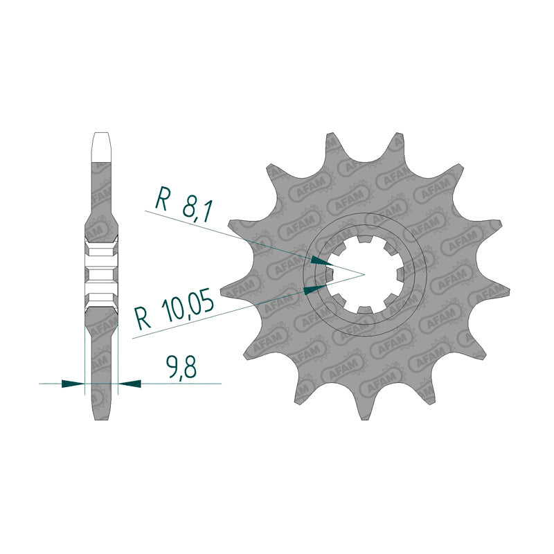 AFAM SPROCKET FR. HUSQ.CR125/250/390 77-82(64300-12) 64300-12