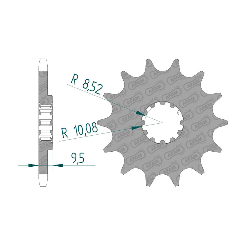 AFAM SPR.FR.KTM 60/65SX 99-06 13T (94120-13). 94120-13