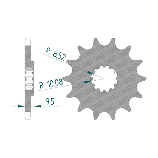 AFAM SPR.FR.KTM 60/65SX 99-06 13T (94120-13). 94120-13