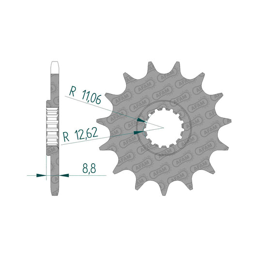AFAM AFAM FR.13T 520P KTM 50033029-013      (JTF-1901) 73301-13