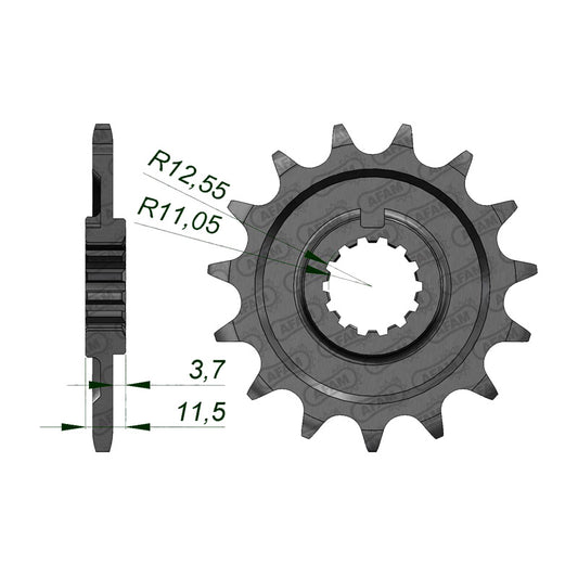 AFAM SPR.13T 520P SHERCO ENDURO (43304) 43304-13