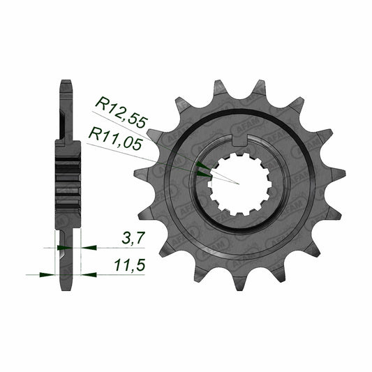 AFAM SPR.14T 520P SHERCO ENDURO (43304) 43304-14