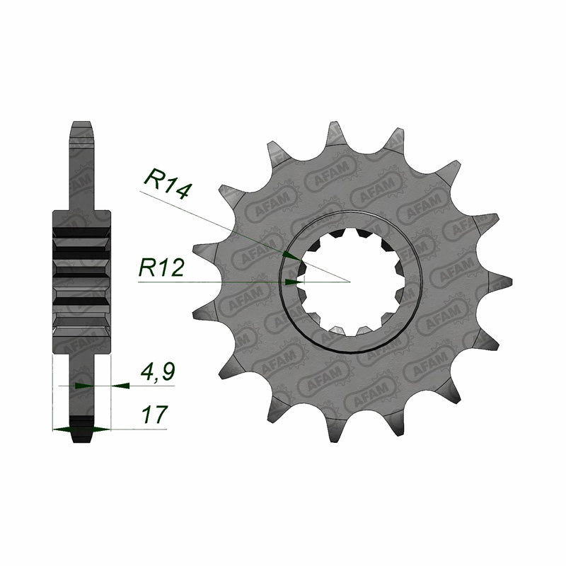 AFAM AFAM FR.15T 525P CBR600 97-98.CB600N4 04-06. 20515-15