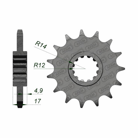 AFAM AFAM FR.15T 525P CBR600 97-98.CB600N4 04-06. 20515-15