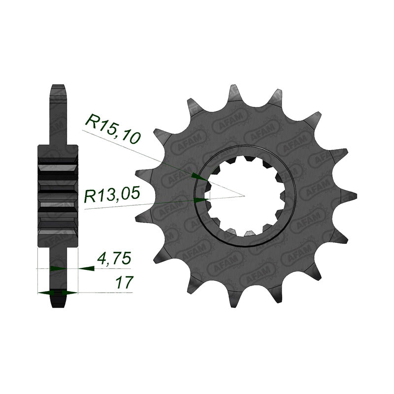 AFAM AFAM FR.SPR.CBR600F4 99/01-06CBR600RR 03-07 16T. 20612-16