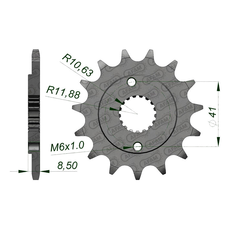 AFAM TRX400EX 00/04-XR400R 86/04 15T        (JTF-1322) 20314-15