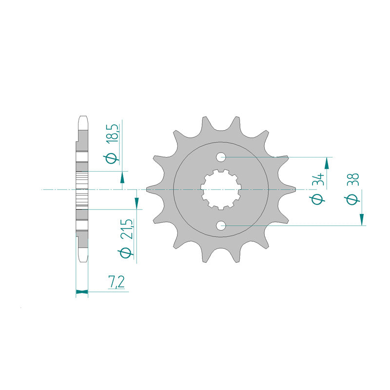 ITL SP.FR.13T 520P XR250R 96-05 (P2067). 110360