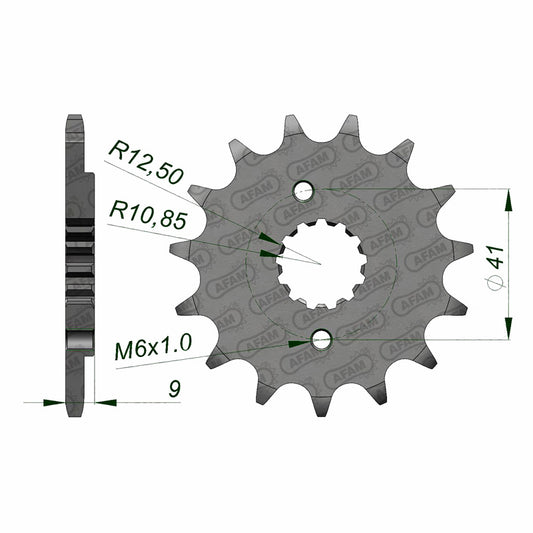 AFAM AFAM AV.14T TRX400EX 05-06.XR600/650L  (JTF-1309) 20510-14