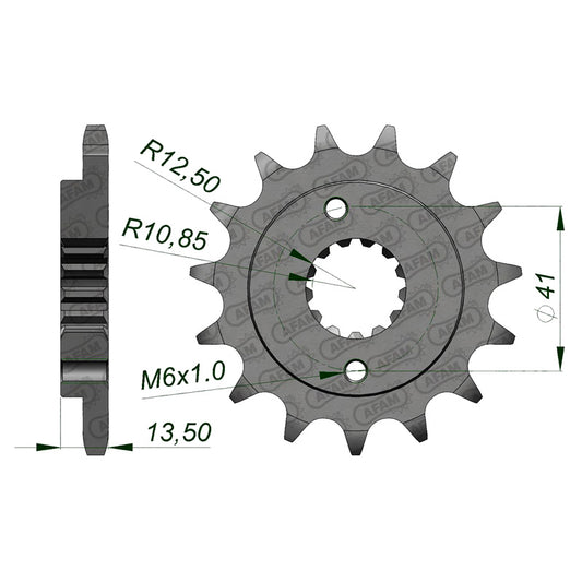 AFAM AFAM FR.16T 525P VT600 SHADOW 92-04. 20507-16