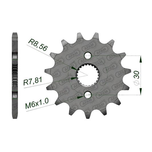 AFAM AFAM 15T FR.SPR CR80/85R 86-04 15T 420. 20105-15