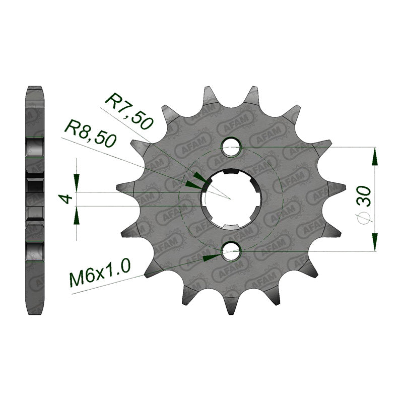 AFAM FRONT SPROCKET HON CRF100 (04-13) 20107-14 20107-14