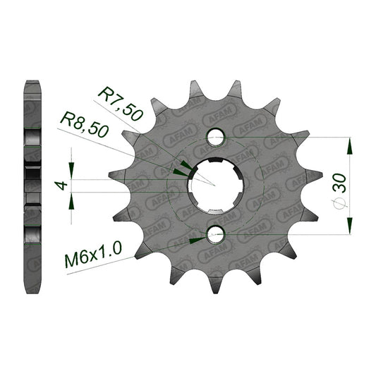 AFAM FRONT SPROCKET HON CRF100 (04-13) 20107-14 20107-14