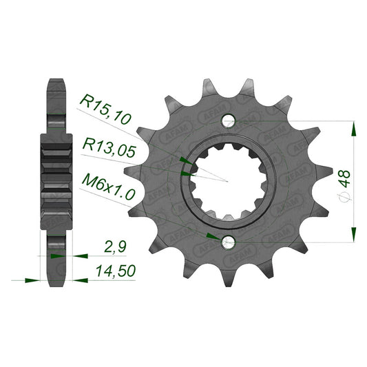 AFAM AFAM FR.18T 50P VFR800 98-06/CBR1000/11 87-02. 20602-18