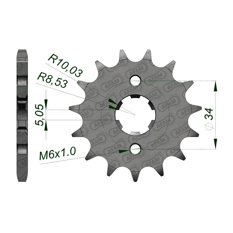 AFAM AFAM 15T CBR125 07-09 (20209). 20209-15