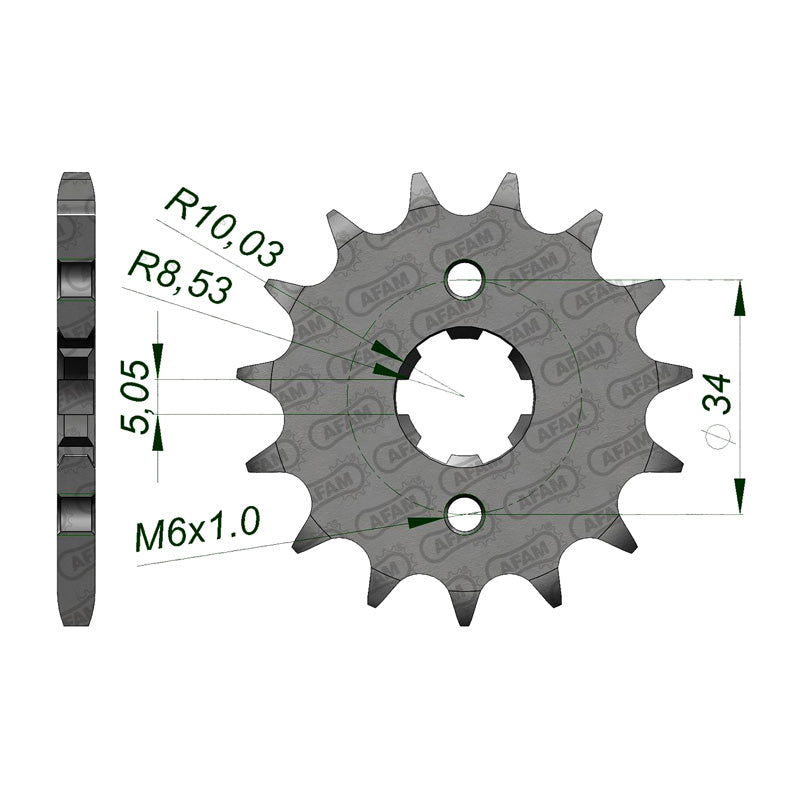 AFAM FRONT SPR.HONDA CBR125 07-10 16T 20209-16
