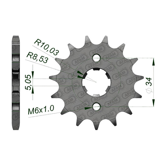AFAM FRONT SPR.HONDA CBR125 07-10 16T 20209-16