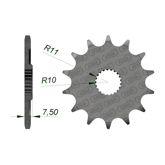 AFAM AFAM FR.13T 520 CRF250/CR125 04-07 20210. 20210-13