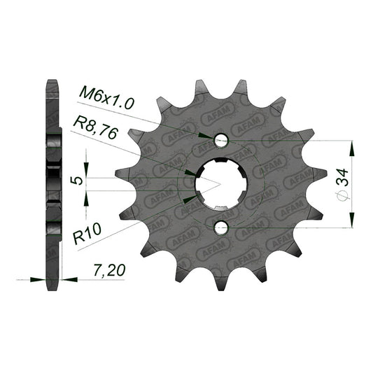 AFAM AFAM FR.14T 520P CRF230 04-05 23801-KK1-010(P279). 20305-14