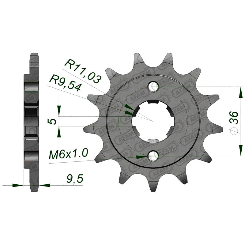 AFAM AFAM 13T 520 CR250R 79/83-TRX250R 86/89 (JTF-337) 20308-13