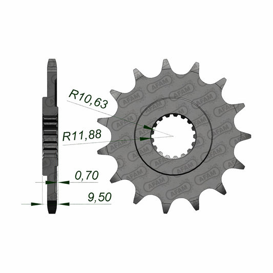AFAM AFAM FR.12T 520 CR250 88-07/CR500 88-01 (JTF-284) 20311-12