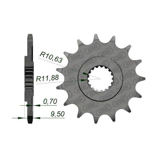 AFAM FR.SPR.CR250 88-07/CR500 88-01 13T      (JTF-284) 20311-13