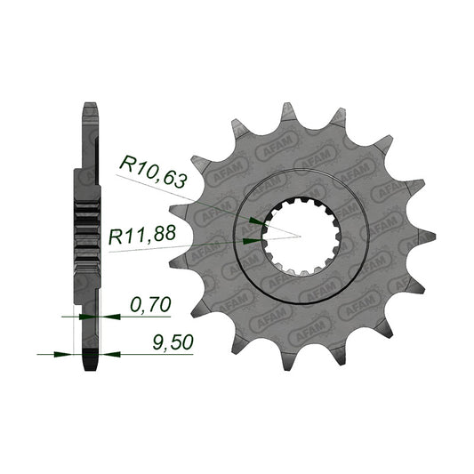 AFAM FR.SPR.CR250 88-07/CR500 88-01 14T      (JTF-284) 20311-14